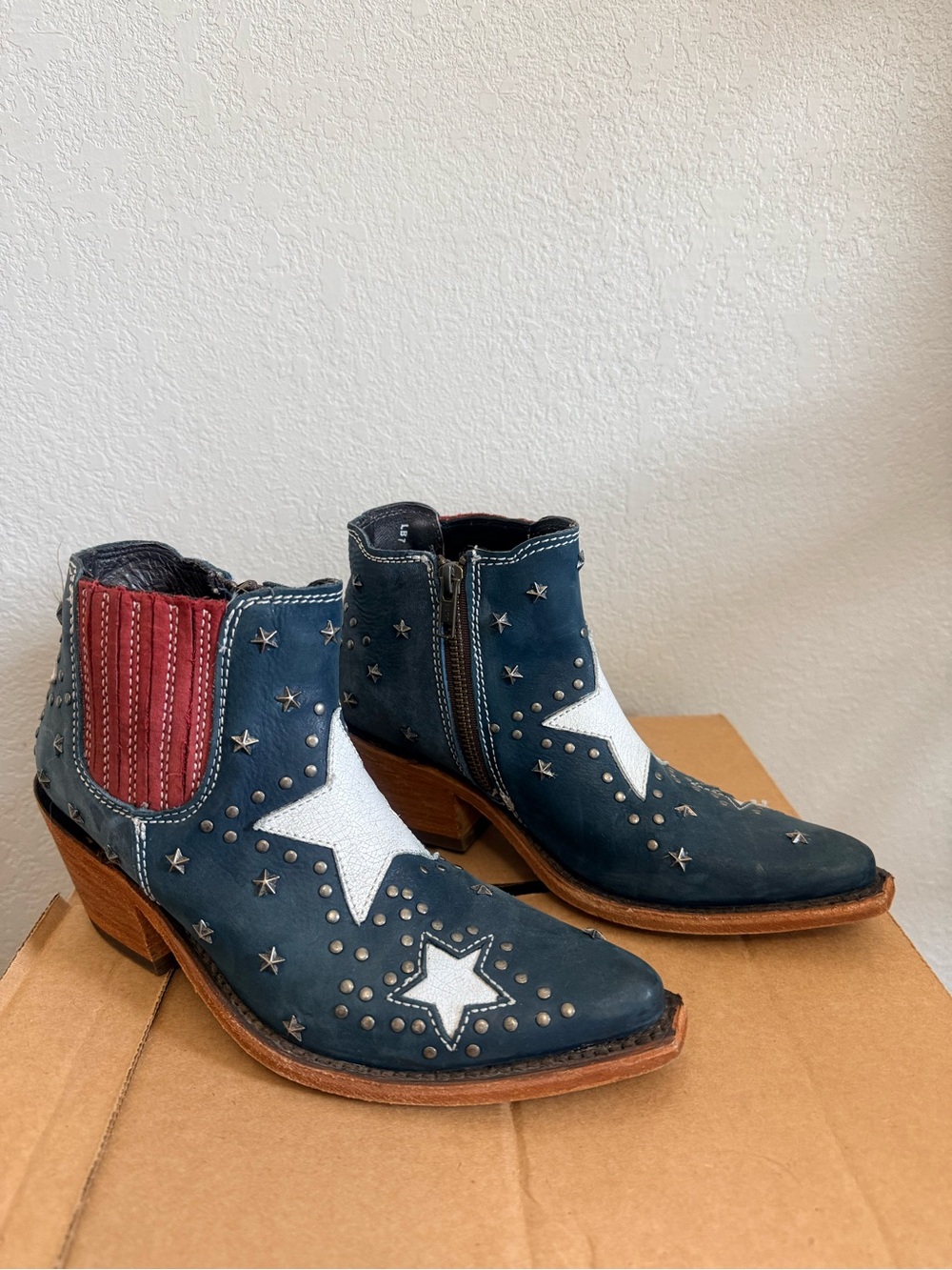 LIBERTY Black A Star is Born Zipper Ankle Boots size 6 - Picture 4 of 9